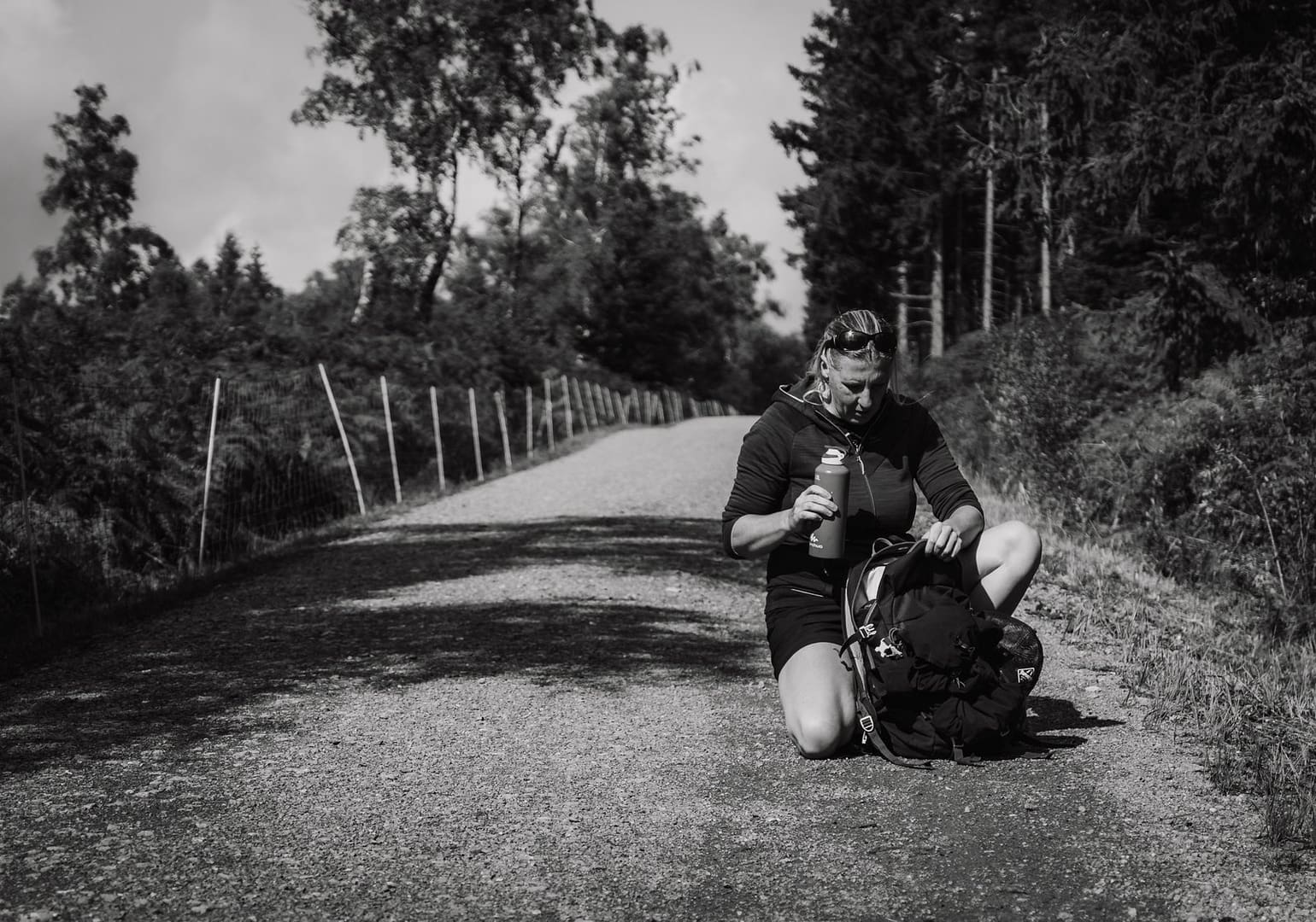 Hiking part of the Eifel trail in Germany