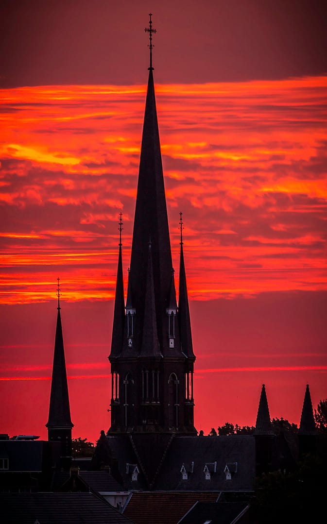 137 De Basiliek In Sittard During Sunset